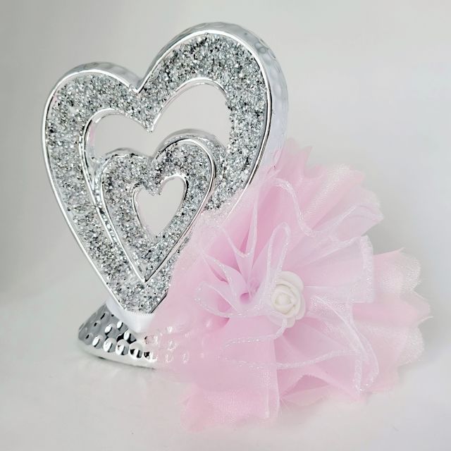 Lot De 100 Bonbonnières En Forme De Cœur En Forme De Cœur En Forme De Cœur, Avec Boîte à Dragées Avec Ruban Pour Mariage, Baptême, Naissance, Baby Shower