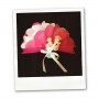 Bonbonnière cigogne rose pour naissance